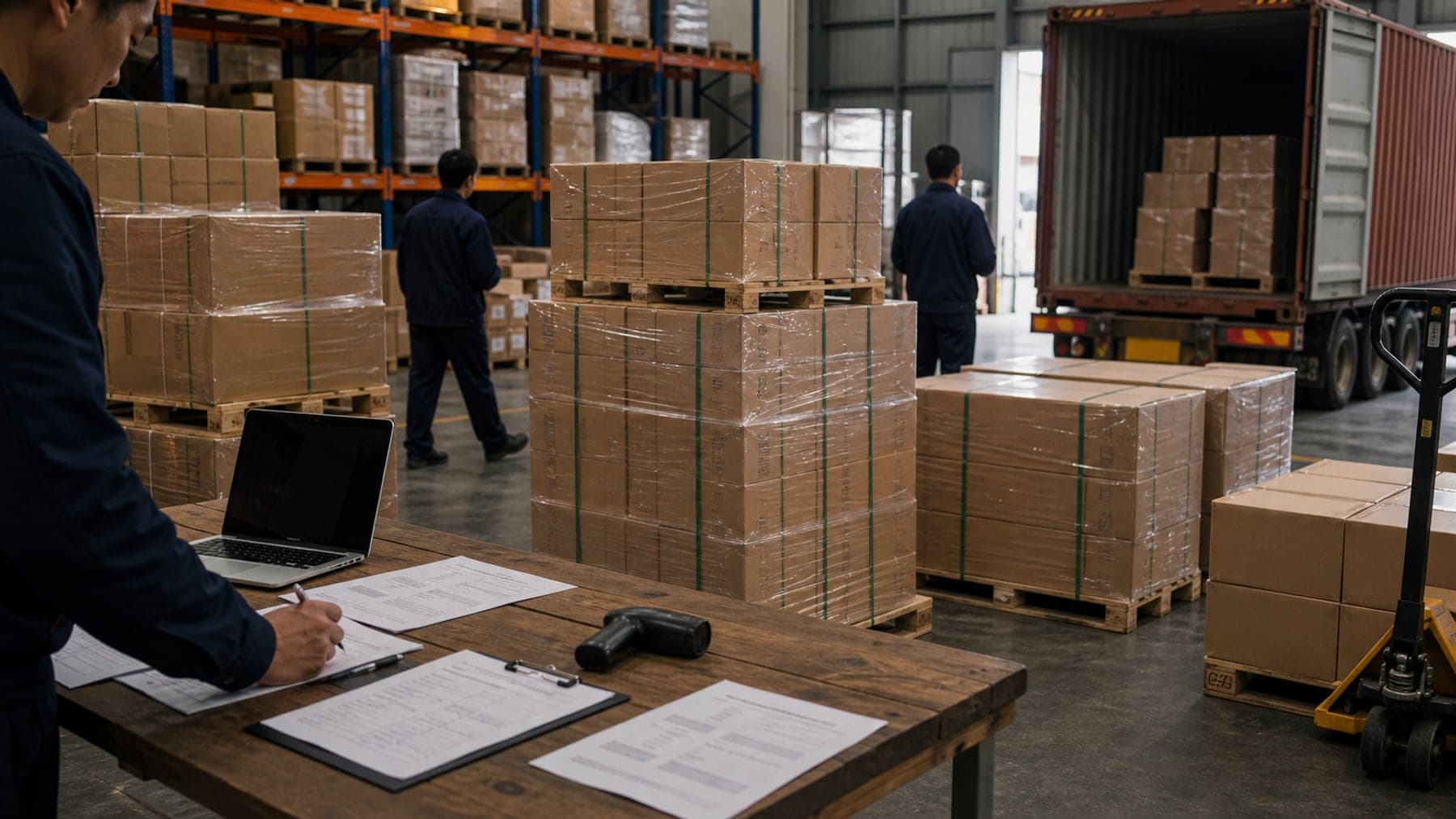 Flexible export handoff near Tianjin Port. visual